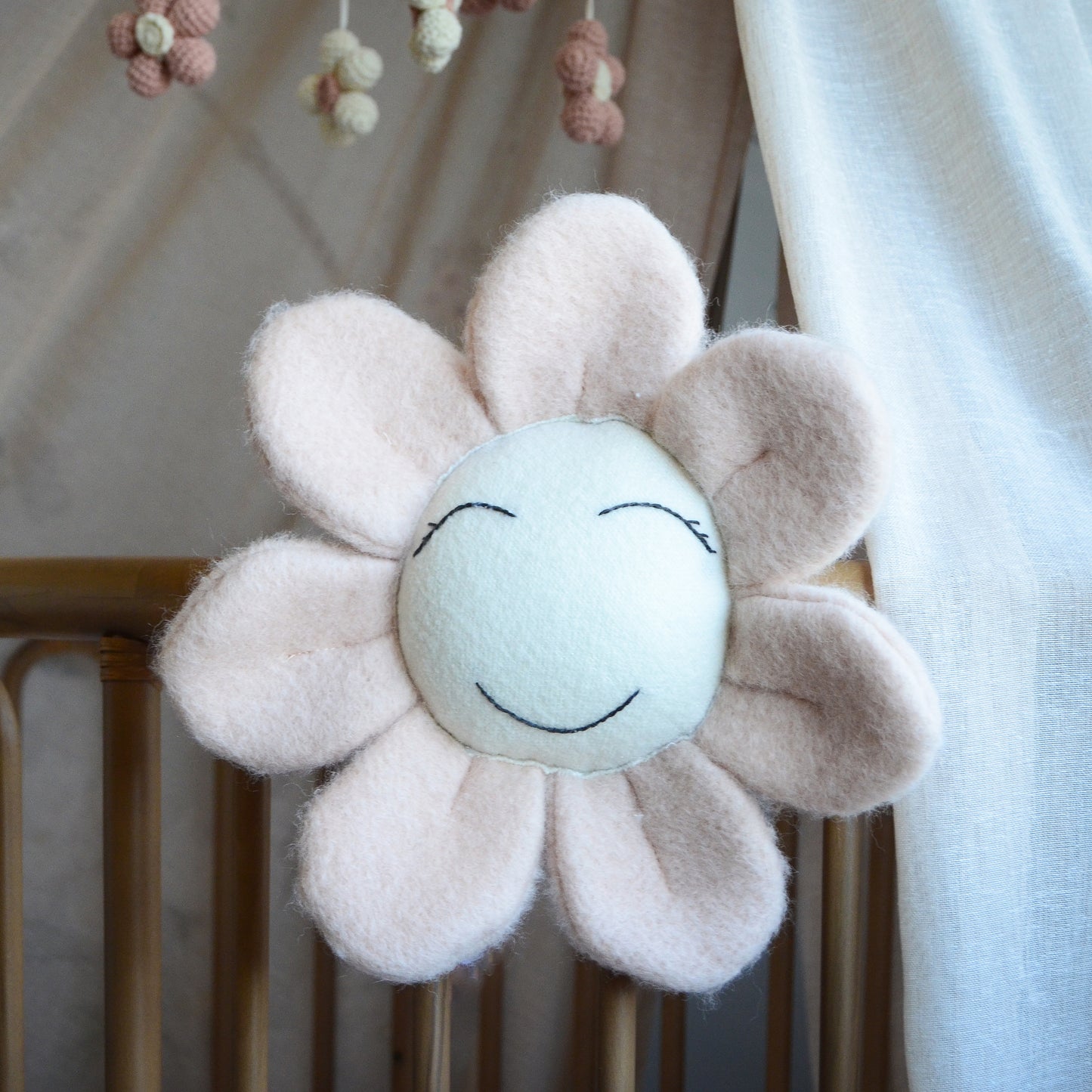 Crib-Hanging Flower Cushion
