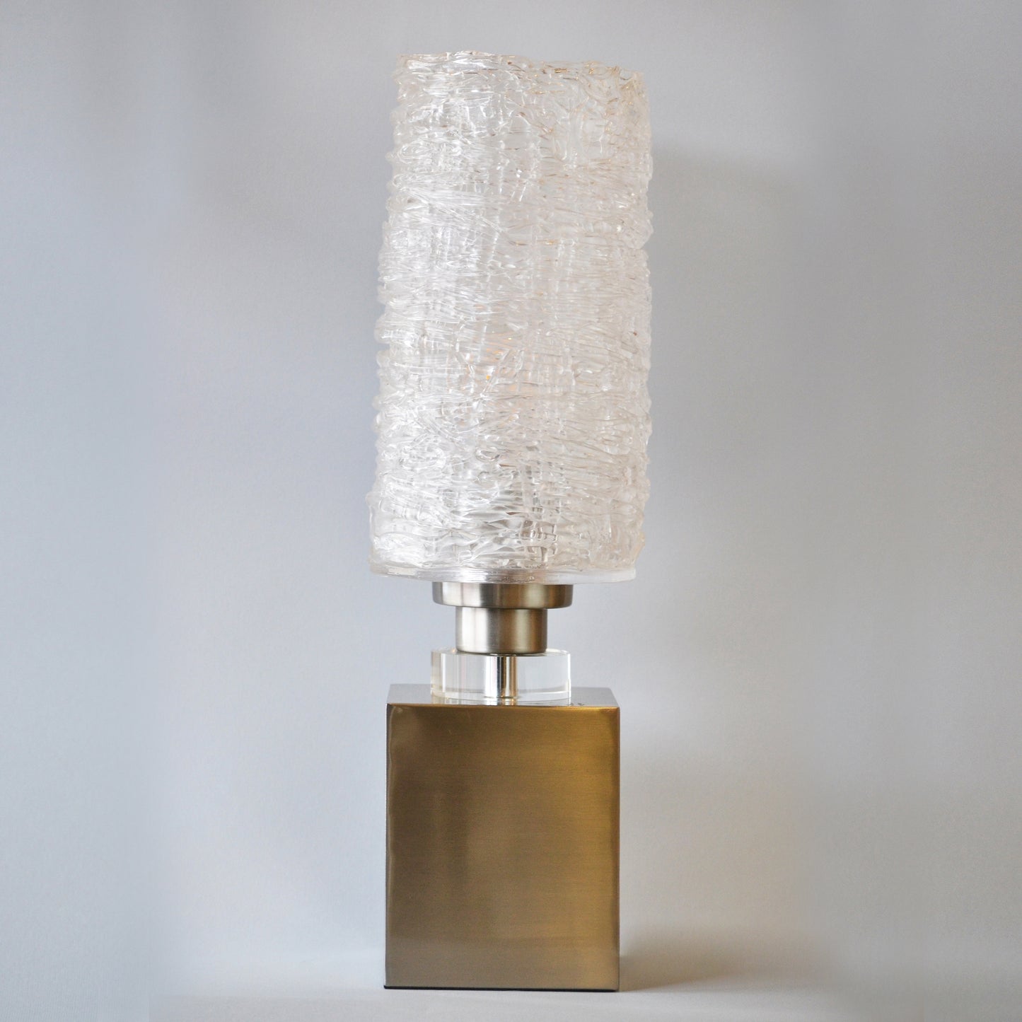 Silver Metal Base Table Lamp