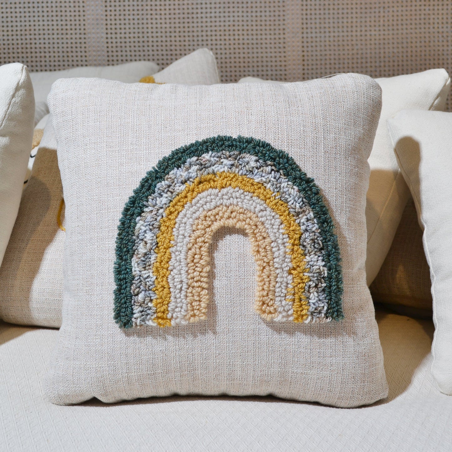 Dreamscape Cushions (Green & Yellow)