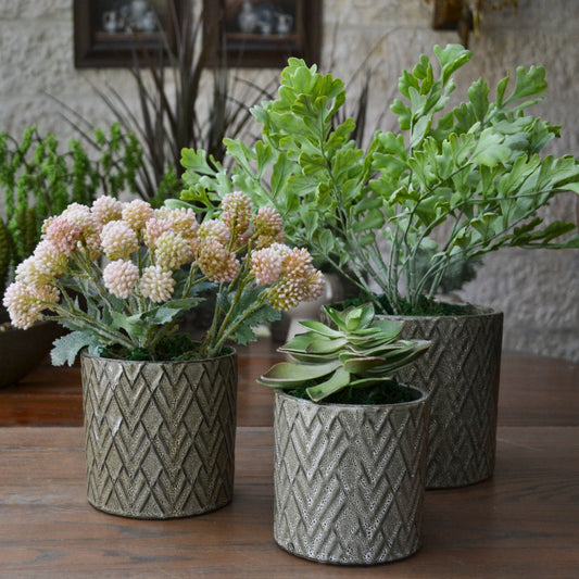 Olive Green Planters - 3 Sizes