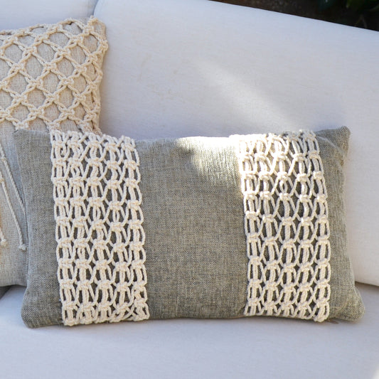 Rectangular Grey Cushion