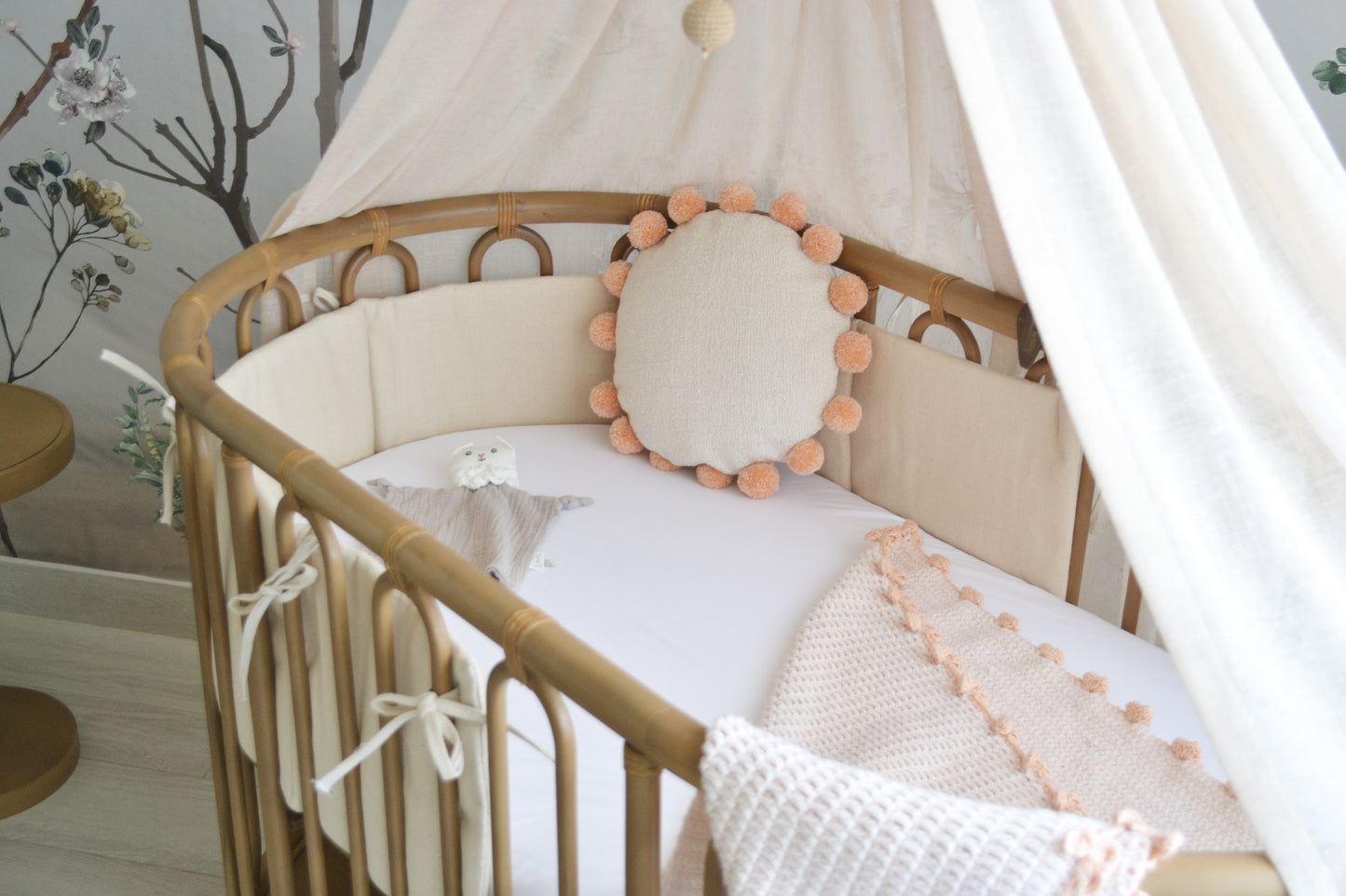 Curved Wooden Crib