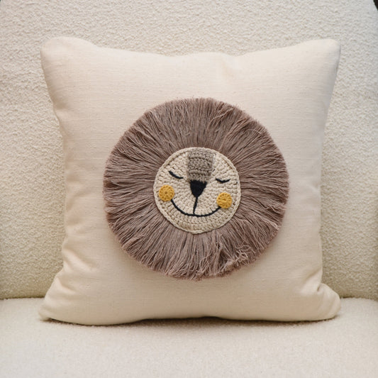 Hear Me Roar Straw Cushion