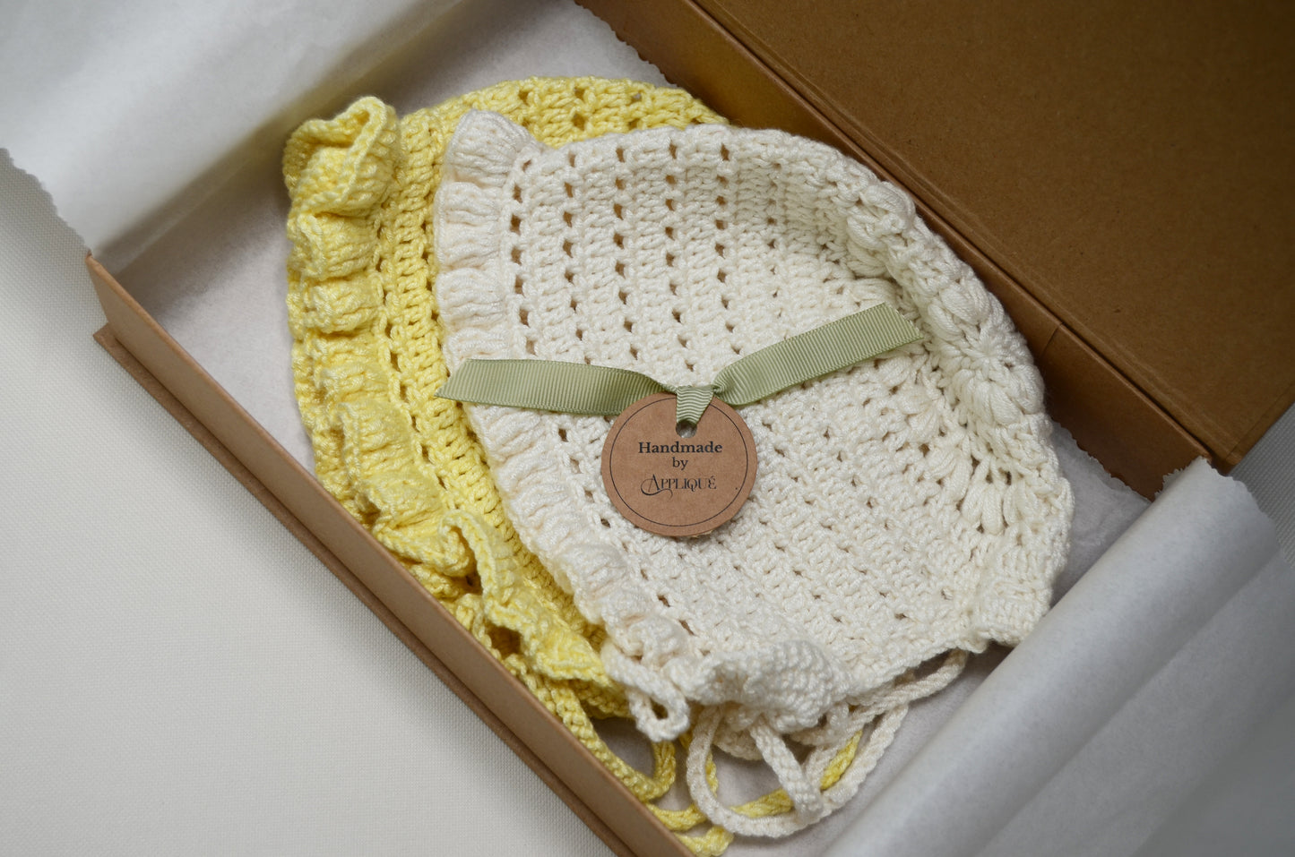 Limited Edition Baby Bonnets - 2 Pieces