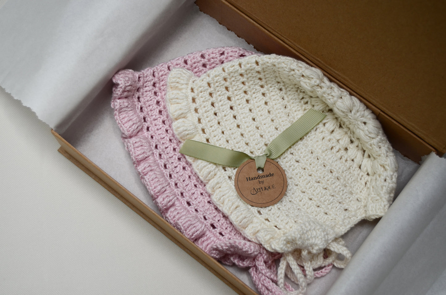 Limited Edition Baby Bonnets - 2 Pieces