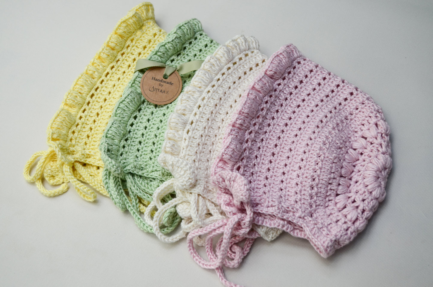 Limited Edition Baby Bonnets - 2 Pieces