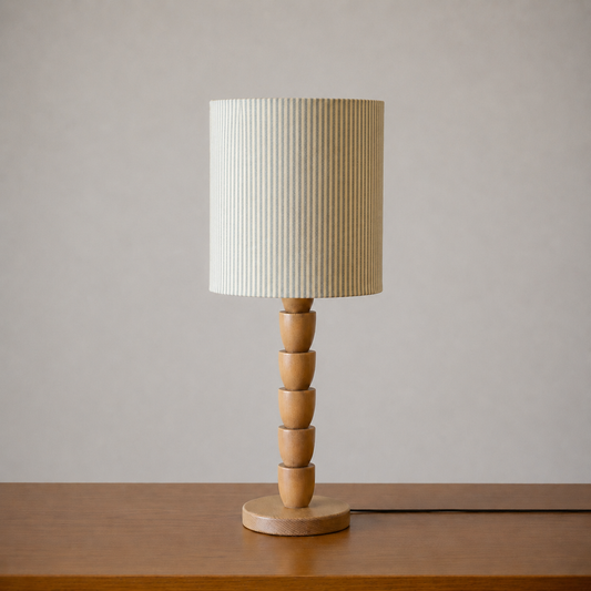 Green Stripe Table Lamp