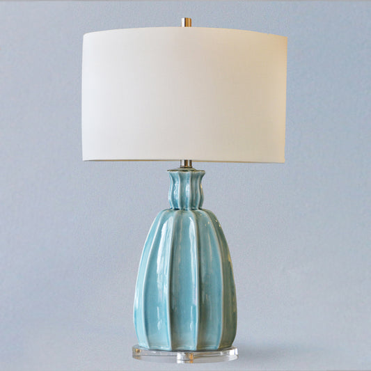 Blue Ceramic Table Lamp