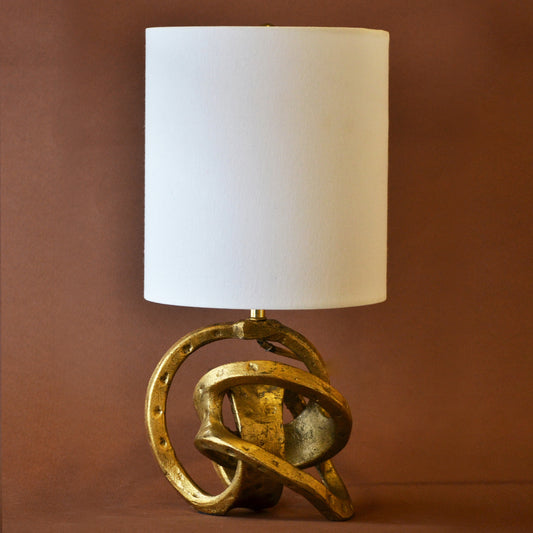 Gold Knot Base Table Lamp